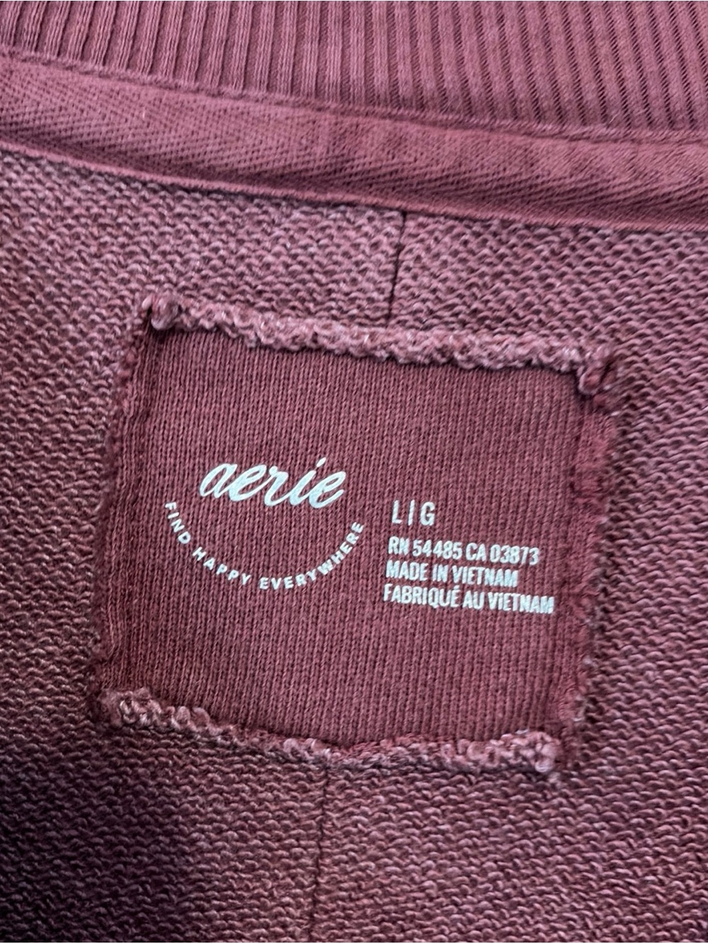 Lot Of 4 Aerie Pullover Crewneck Sweatshirt Large Oversized Pink Gray - Picture 3 of 11